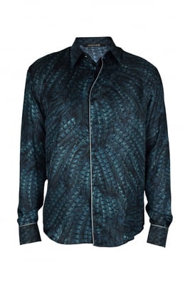 Roberto Cavalli Camisa Verde