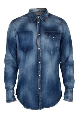 Dsquared2 Camisa Azul