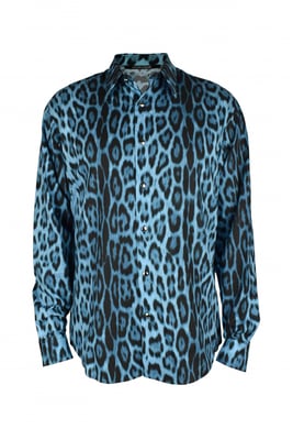 Roberto Cavalli Camisa Azul