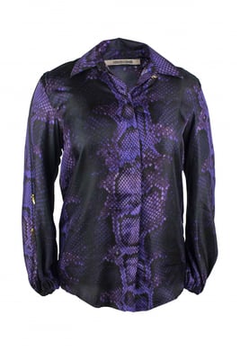 Roberto Cavalli Camisa Púrpura