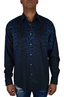 Roberto Cavalli Camisa Azul