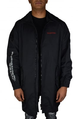 Valentino Garavani Chaqueta impermeable Negro