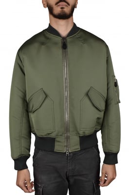 Alexander McQueen Chaqueta Bomber Caqui
