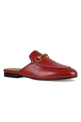 Gucci Mulas Princetown Rojo