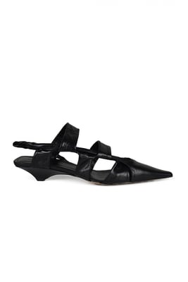 Bottega Veneta Sandalias BV Point Negro