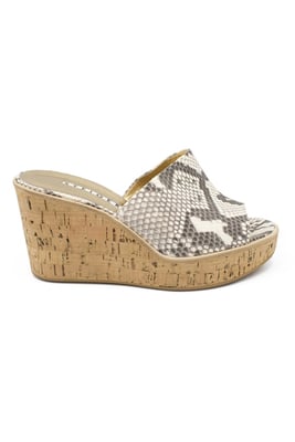 Walter Steiger Mules con plataforma Beige