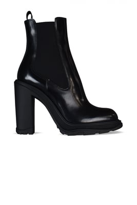 Alexander McQueen Botas Tread Chelsea Negro