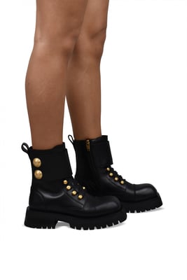 Balmain Botas Ranger Army Negro