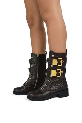 Giuseppe Zanotti Botas de cuero Marrón