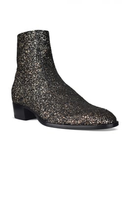 Saint Laurent Botines Wyatt 40 Negro