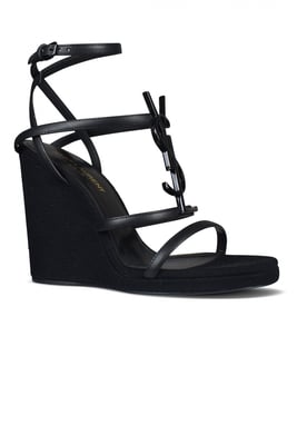Saint Laurent Alpargatas Cassandra Negro