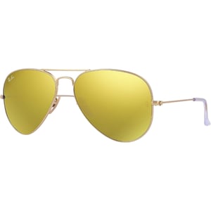 Gafas de sol Ray-Ban Aviator con lentes en marrón claro y dorado