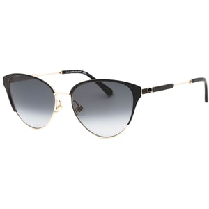 Gafas de sol Kate Spade en gris oscuro con lentes SF y detalle negro en dorado