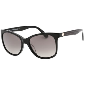 Gafas de sol negras con lentes SF PZ grises Danalyn de Kate Spade