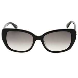 Gafas de sol negras con lentes SF PZ grises de Kate Spade