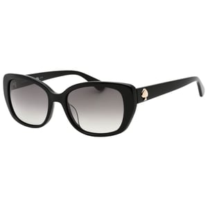 Gafas de sol negras con lentes SF PZ grises de Kate Spade