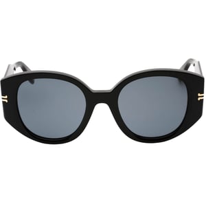 Marc Jacobs gafas de sol negras con lentes redondeadas grises
