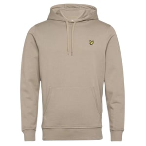Lyle & Scott Branded sudadera con capucha color caqui y beige ahumado