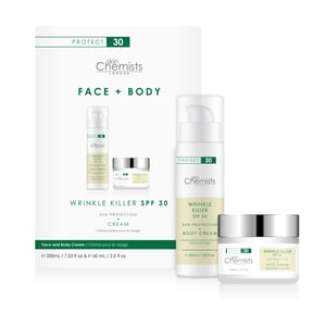 skinChemists Crema Corporal Antienvejecimiento SPF 30 200ml + Crema de Día SPF 30 60ml