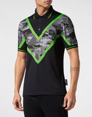 Camiseta Cuello Redondo Camouflage