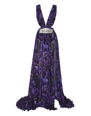 Vestido De Noche Flowers