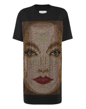 T-Shirt Short Dresses Face
