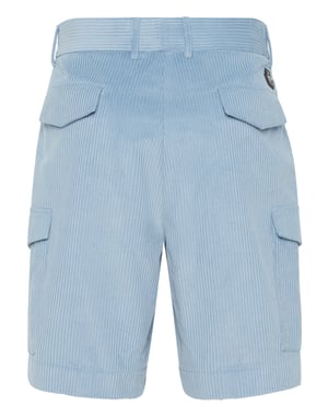 Velvet Gabardine Short Cargo Trousers Cool Kid Fit