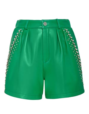 Pantalones Cortos De Cuero
