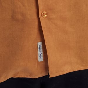Camisa de lino de manga corta para hombre HS24MCA14