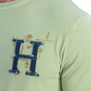 Camiseta de algodón de manga corta para hombre HS24MTS06