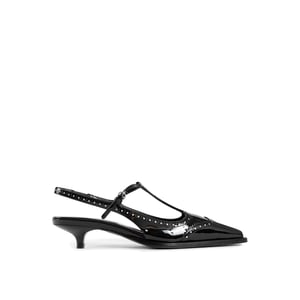 Miu Miu Bombas de Cuero Slingback