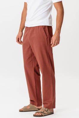 Pantalones de Lino - Terracota