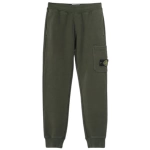 Pantalones deportivos verdes con parche de bolsillo de Stone Island