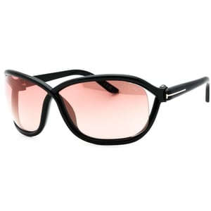 Gafas de sol Tom Ford con lentes de terciopelo y espejo en negro brillante