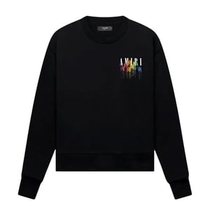 Amiri MA Drip Collage Logo sudadera negra