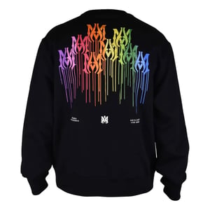 Amiri MA Drip Collage Logo sudadera negra