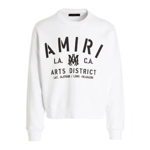 Sudadera Amiri Stencil Logo Blanco