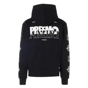 Amiri Premier Logo sudadera con capucha negra