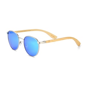 Gafas de sol polarizadas Earth Wood Boracay - Bambú/Azul