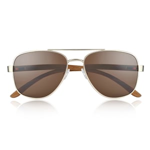 Gafas de sol polarizadas Earth Wood Kotor - Cebra/Marrón