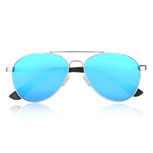 Gafas de sol polarizadas Earth Wood Sayulita - Marrón oscuro/azul