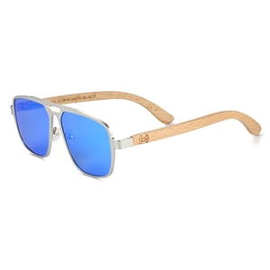 Gafas de sol polarizadas Earth Wood Avila - Bambú/Azul