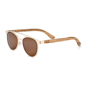 Gafas de sol polarizadas Earth Wood Positano - Cebra/Marrón