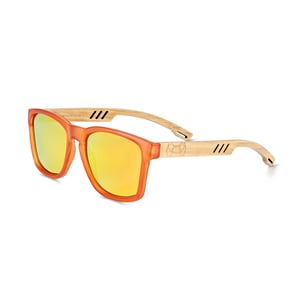 Gafas de sol polarizadas Earth Wood Haven - Bambú/Naranja