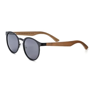 Gafas de sol polarizadas Earth Wood Reine - Marrón oscuro/Negro