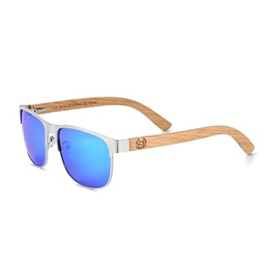 Gafas de sol polarizadas Earth Wood Troon - Bambú/Azul