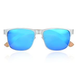 Gafas de sol polarizadas Earth Wood Troon - Bambú/Azul