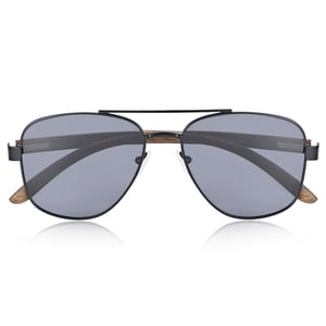 Gafas de sol polarizadas Earth Wood Kotor - Marrón oscuro/Negro