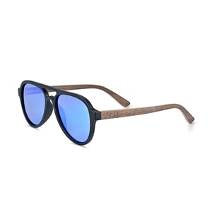 Gafas de sol polarizadas Earth Wood Mazatlan - Nogal/Azul