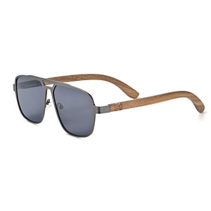 Gafas de sol polarizadas Earth Wood Avila - Marrón oscuro/Negro